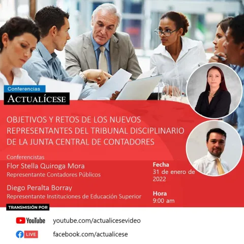 Conferencia de Diego Peralta, Representante Instituciones de Educación Superior JCC