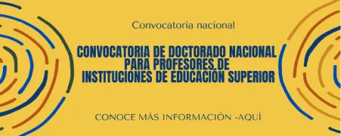 Webinar Agrociencias (Convocatoria de Doctorado Nacional para profesores de Instituciones de Educación Superior)
