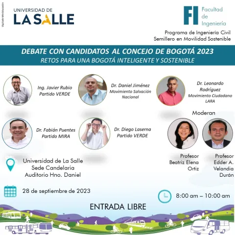 Debate con candidatos al Concejo "Retos para una Bogotá Inteligente y Sostenibllidad"