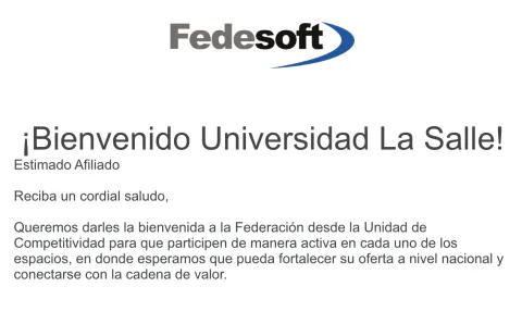Universidad de la Salle -Afiliado a Fedesoft