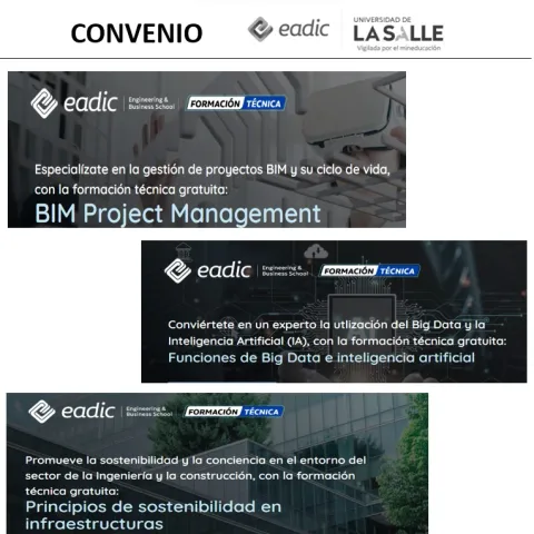 Cursos certificados gratis - Alianza Eadic-Unisalle