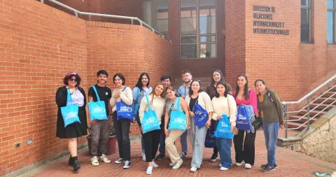 Our university received incoming students from all around the world