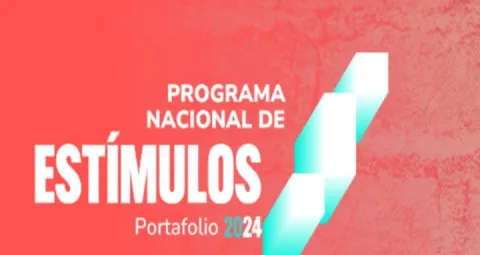 Portada con texto Programa Nacional de Estímulos 2024