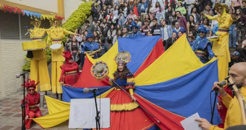 Batucada Bembé en la celebración del día del estudiante