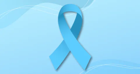 Liston azul del cáncer de próstata