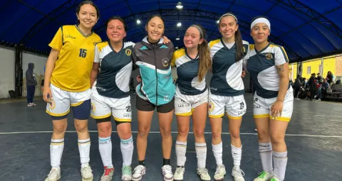 Equipo femenino de fútbol sala.