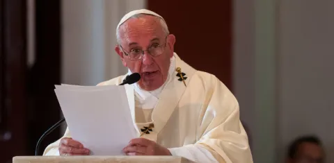 Foto tomada de Calixto N. Llanes/Juventud Rebelde (CUBA): "Papa Francisco oficia Santa Misa en el Santuario de El Cobre".