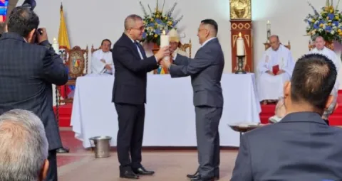 Gratitud y esperanza, virtudes que denotan el Hno. Niky Murcia y el Hno. José Alexander Santafé