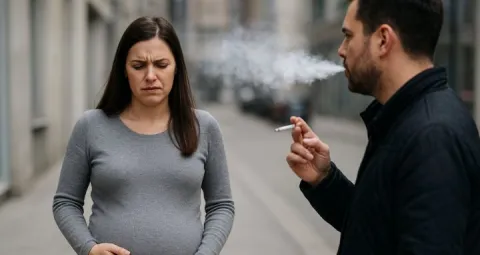 La concepción es sinónimo de amor y cuidado. No fumes si esperas vida