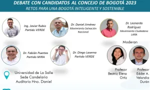 Debate con candidatos al Concejo "Retos para una Bogotá Inteligente y Sostenibllidad"