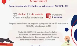 Convocatoria de becas curso de chino nivel principiantes