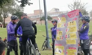 Universidades de Bogotá se unen en una vibrante rodada por la movilidad sostenible
