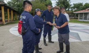 Así fue la visita del Superior General de los lasallistas a Unisalle