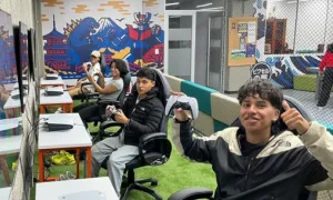 Estudiantes divirtiéndose