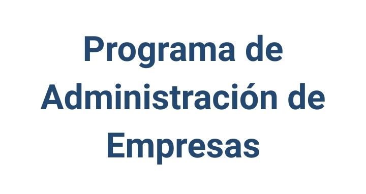 Programa de Administración
