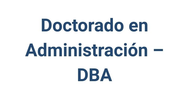 Doctorado en Administración