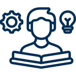 Icono de libro representando aprender haciendo