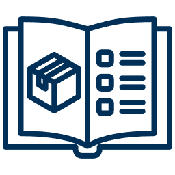 Icono de cajas representando portafolio de productos