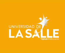 Logotipo UniSalle sobre fondo amarillo