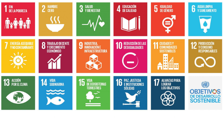 Infografía de los 17 Objetivos de Desarrollo Sostenible