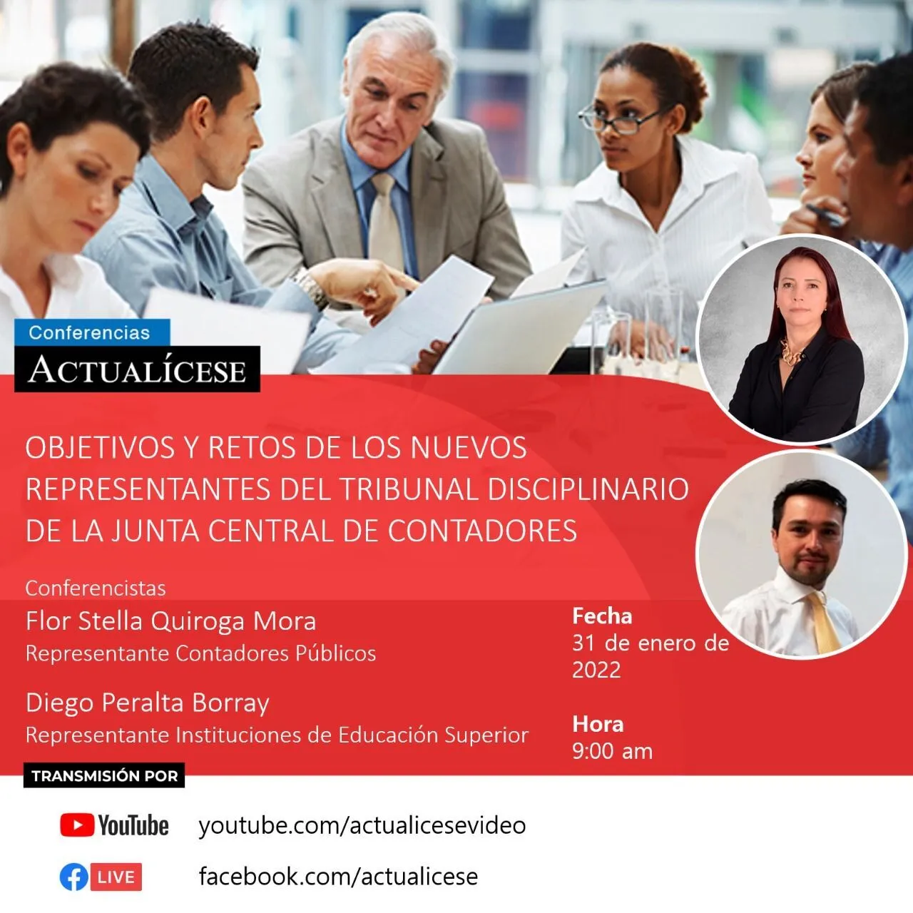 Conferencia de Diego Peralta, Representante Instituciones de Educación Superior...