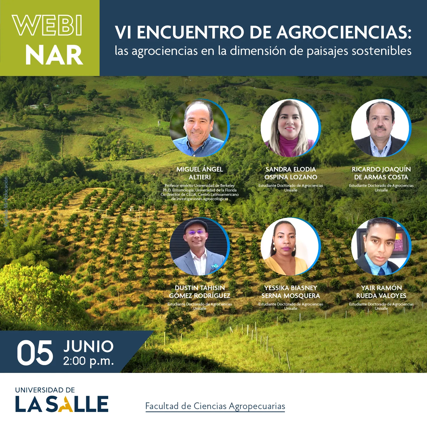 VI Encuentro de Agrociencias: las agrociencias en la dimensión de paisajes...