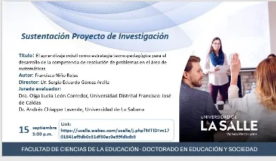 Asiste a la sustentación de proyectos de investigación: Doctorado en Educación...