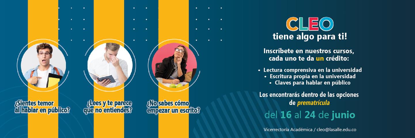 ¡Inscripciones abiertas para cursos de escritura, oralidad y lectura!