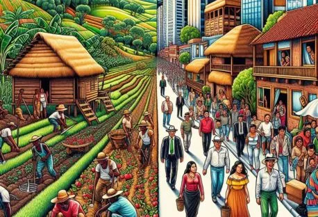 Paralelo entre campo y ciudad en formato animado