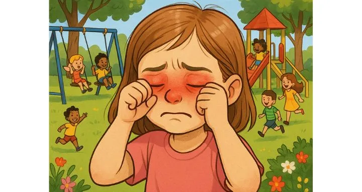 La conjuntivitis alérgica en niños puede desencadenar enfermedades limitantes...