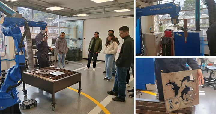 Estudiantes de Teclab en práctica automatización