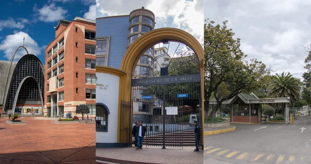 Fachadas de las sedes Chapinero, Calendaria y Norte