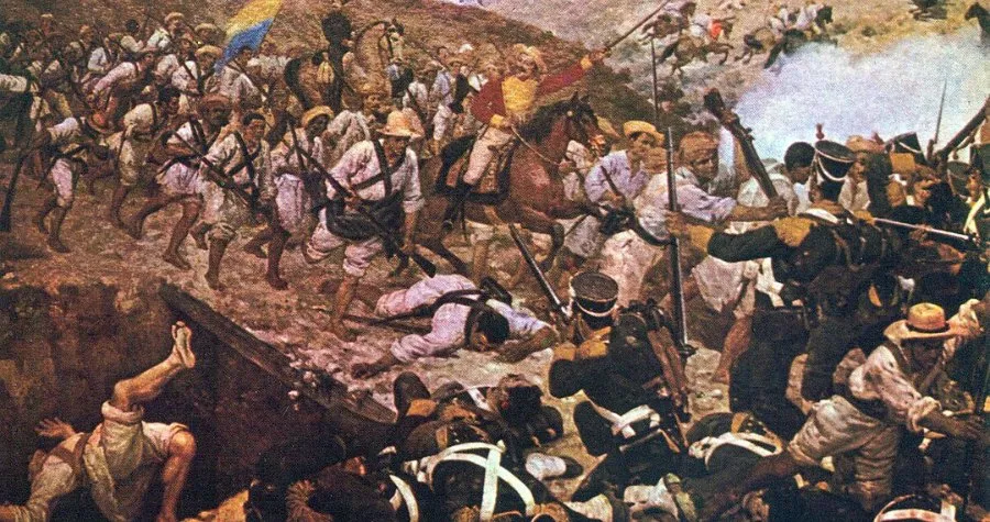 Ilustración de la Batalla de Boyacá