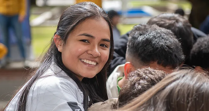 Estudiante en la vida universitaria