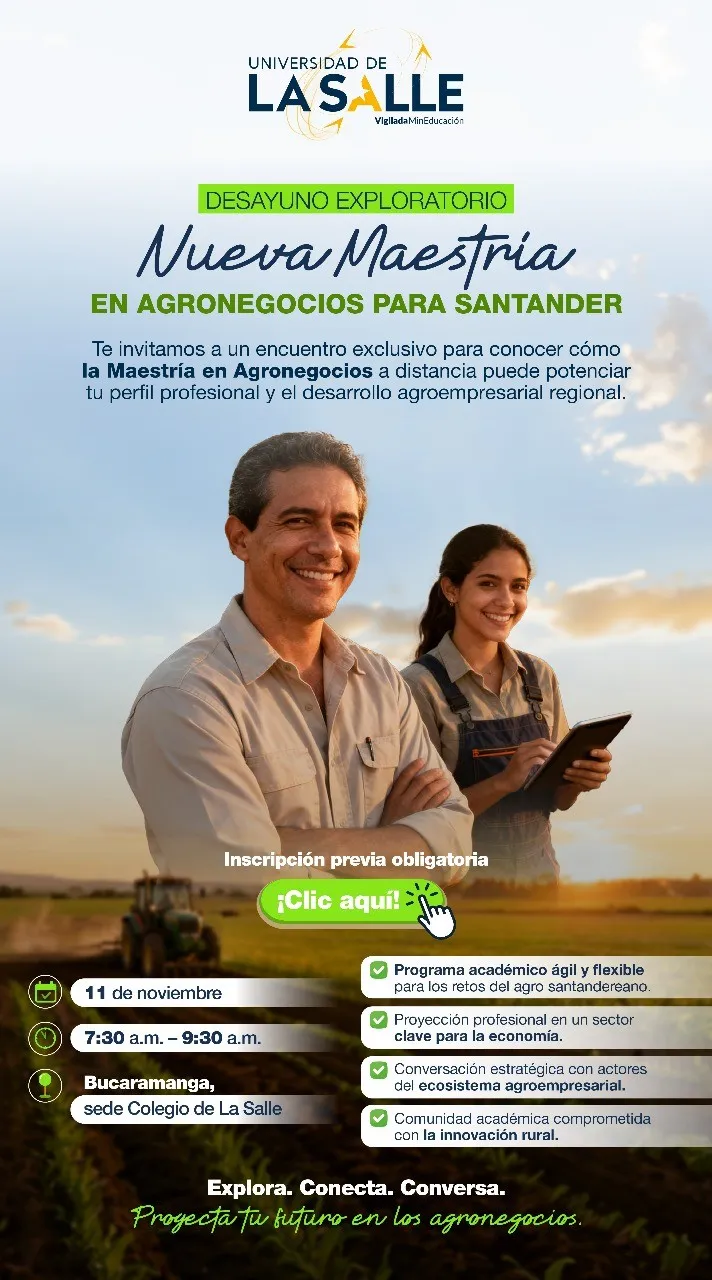  Desayuno exploratorio – Nueva Maestría en Agronegocios para Santander