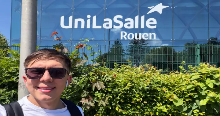 Estudiante lasallista en Rouen Francia