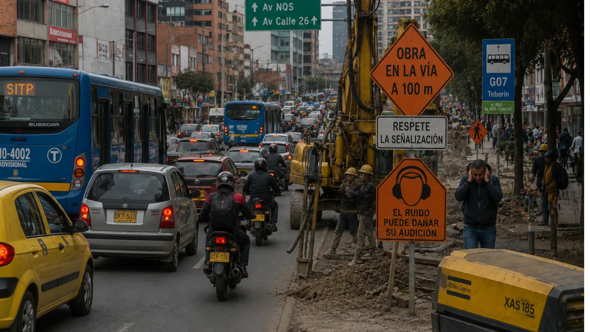 La contaminación acústica puede afectar la salud auditiva y el bienestar....